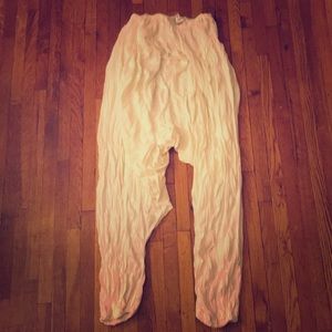 Silky harem pants